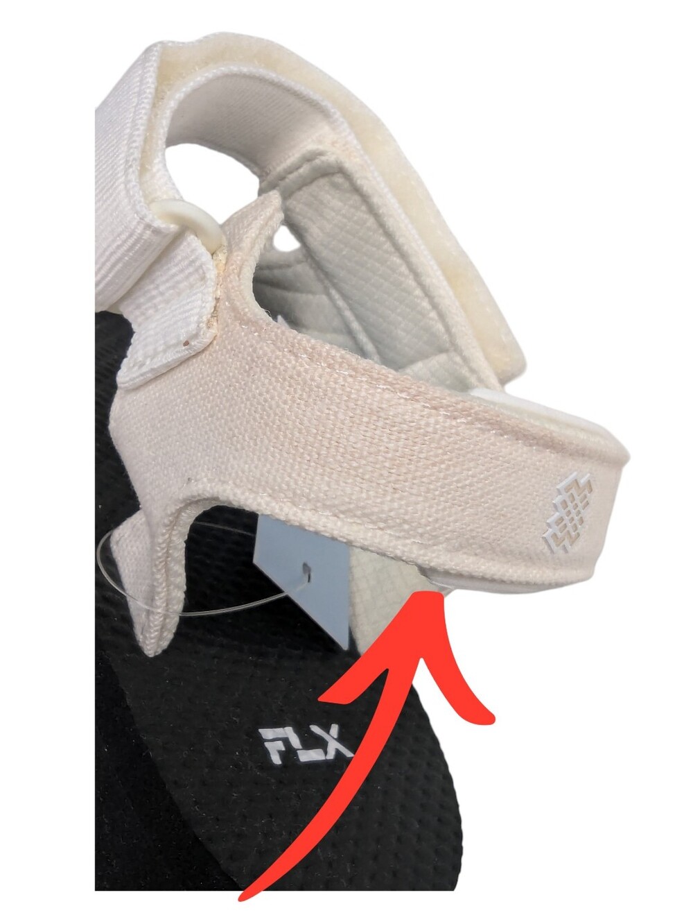 FLX Travel/Leisure Strap Black White Sandals | Size 11 - Picture 10 of 10